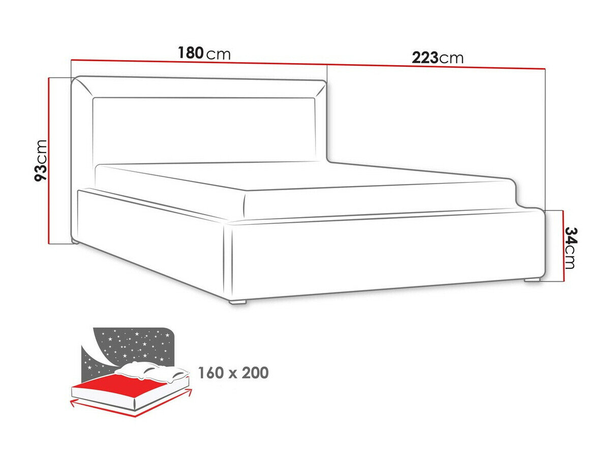 Bed Pomona 100 (Malmo 13 378)