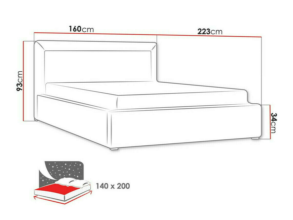Bed Pomona 100 (Malmo 13 378)