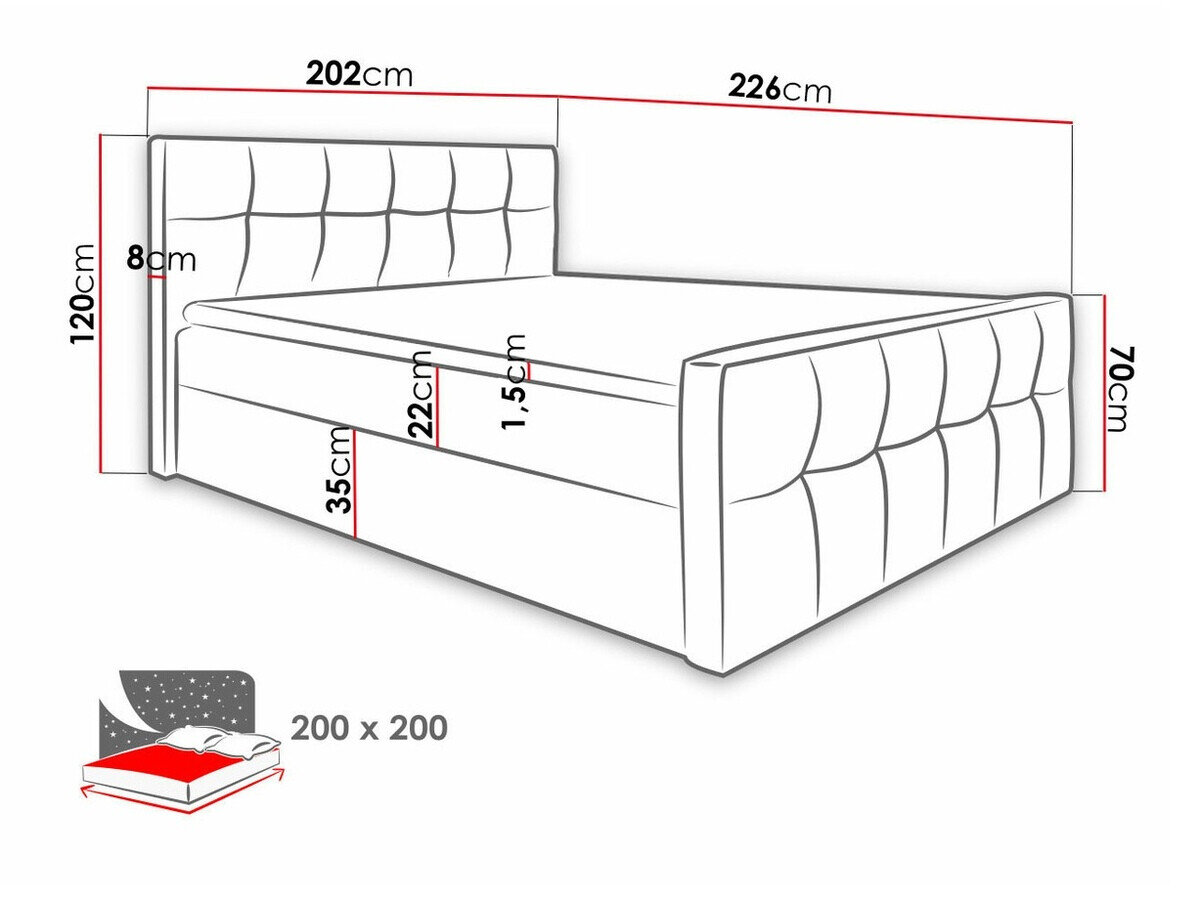 Boxspring Scriptum (Soft 024)