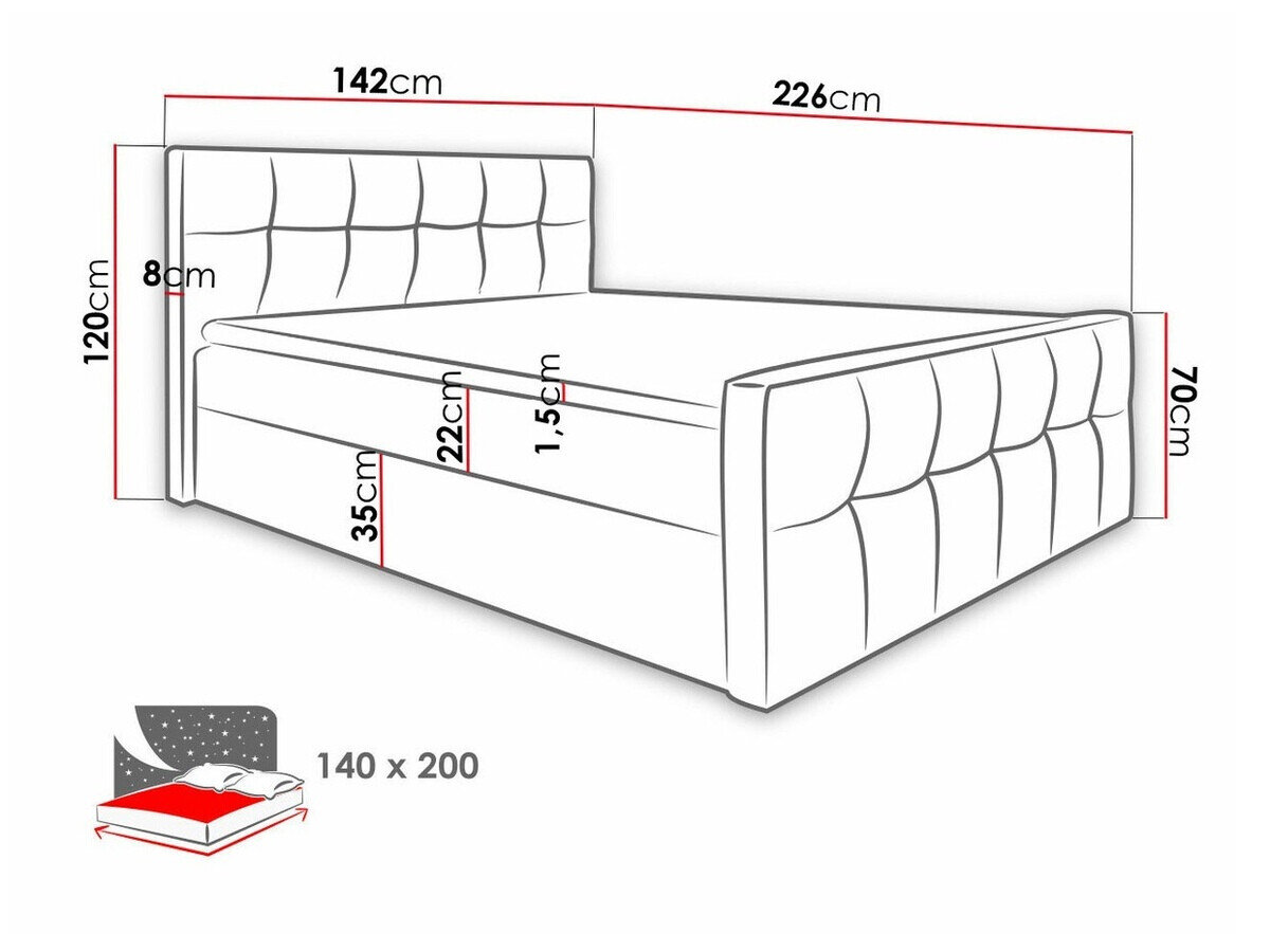Boxspring Scriptum (Soft 033)