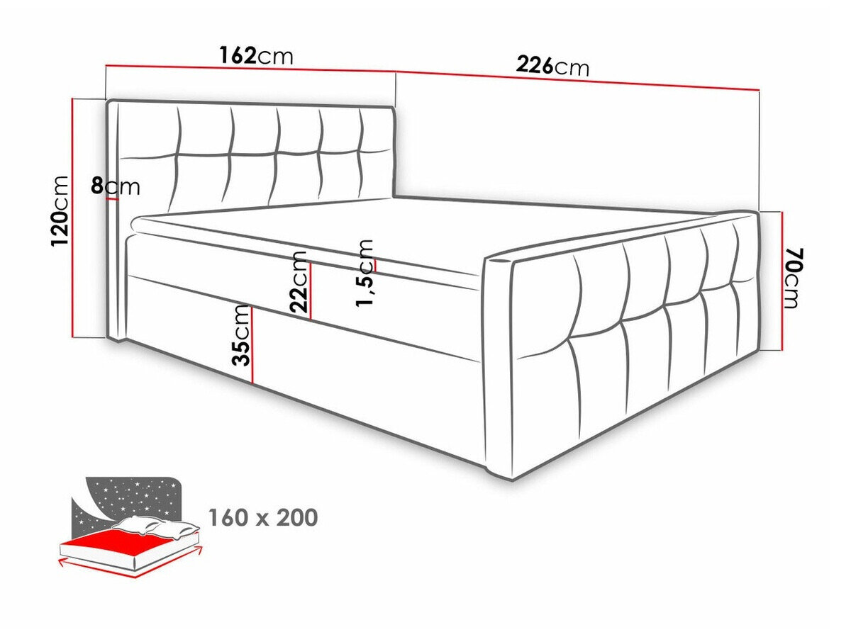 Boxspring Scriptum (Soft 033)