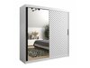 Kledingkast Hartford 315 (Wit + Zwart)