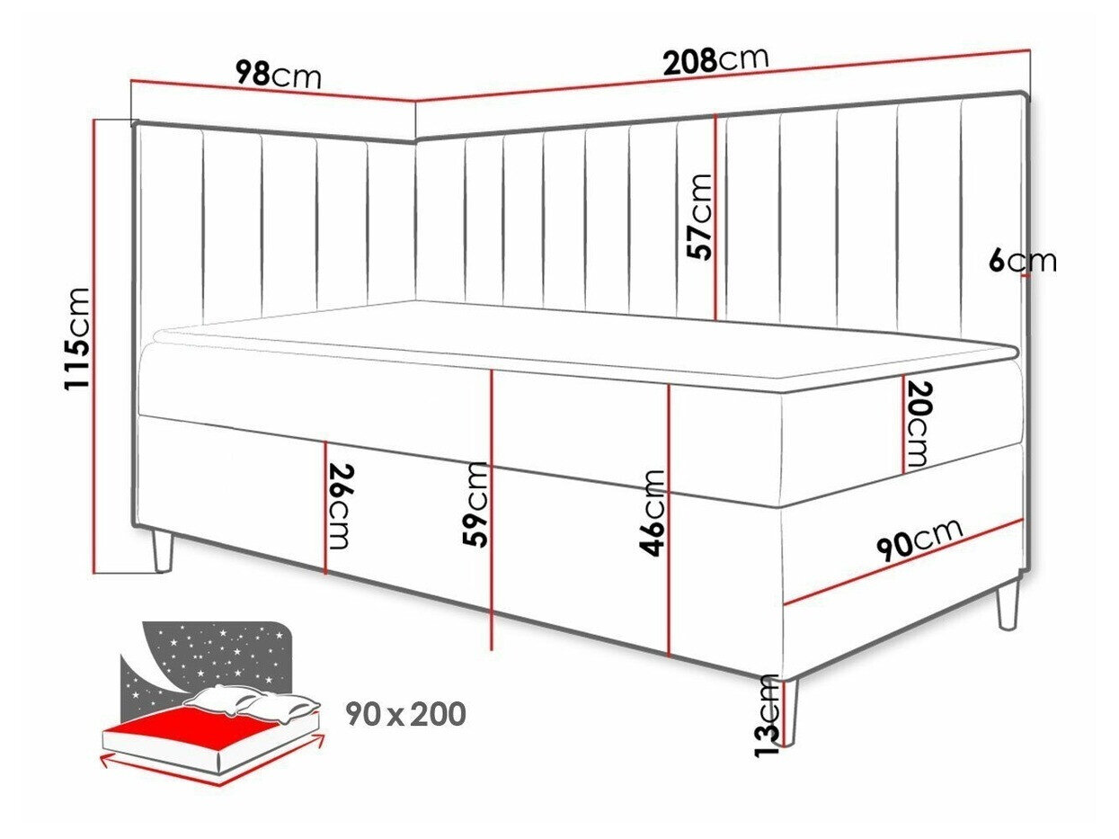 Boxspring Lucus (Soft 017 + Fresh 1)