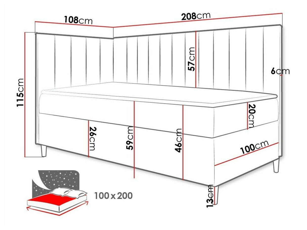 Boxspring Lucus (Soft 017 + Fresh 1)