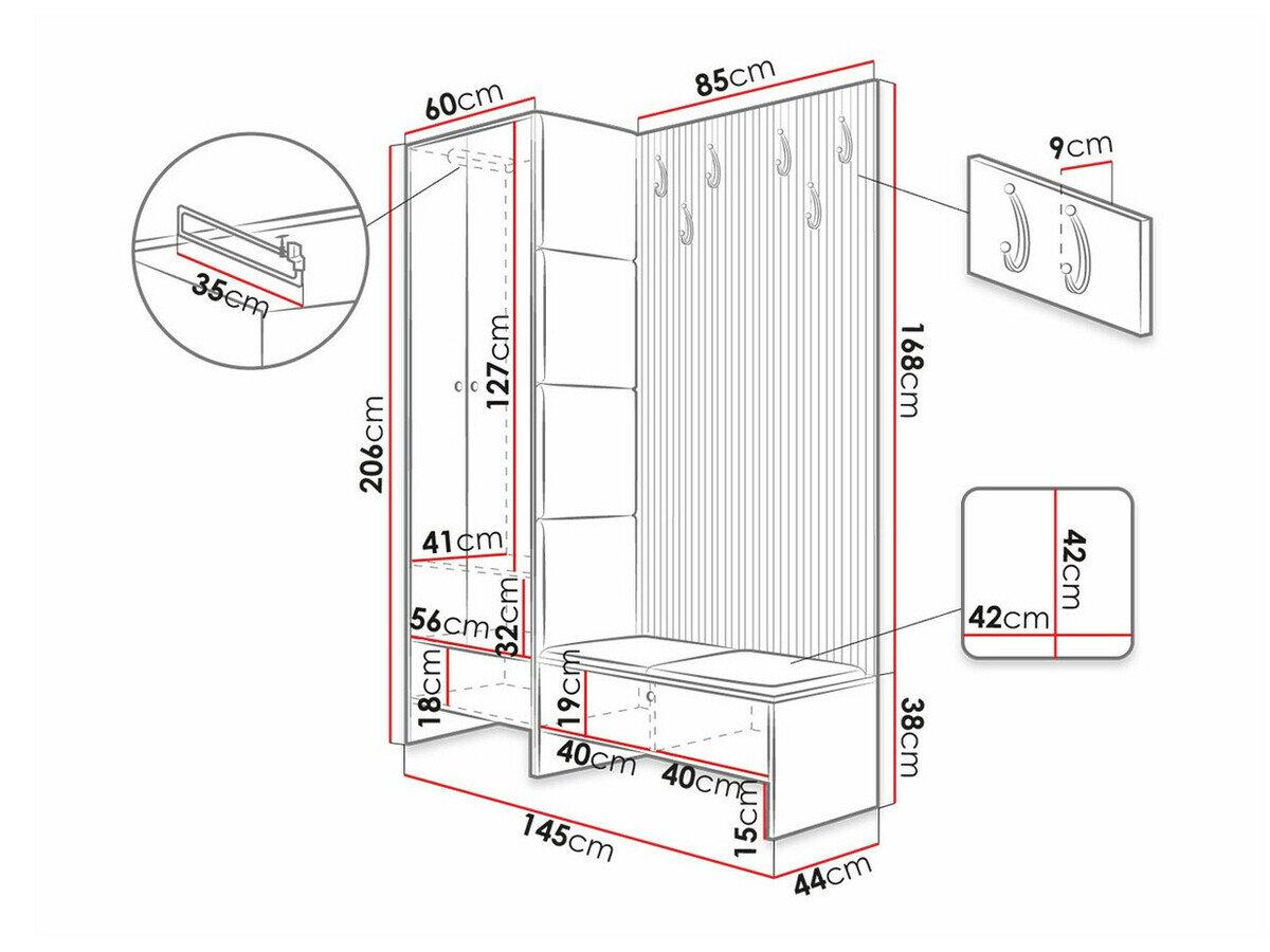 Entrésæt Donio III (Artisan eg + Manila 02)