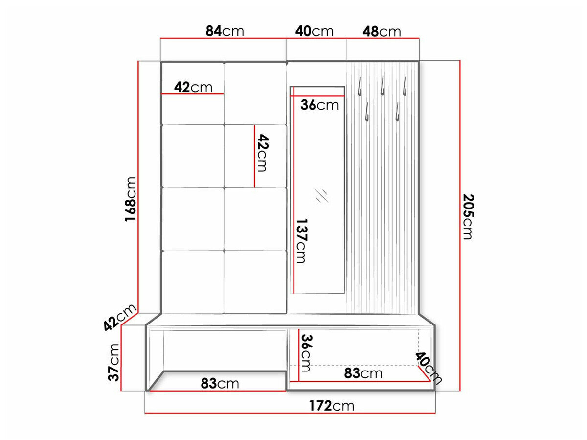 Entrésæt Hartford 322 (Artisan eg + Manila 18)