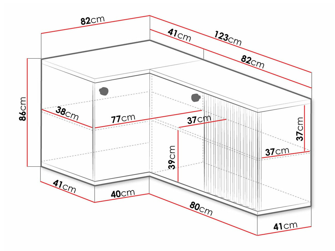 Hjørneskab Venmava 113
