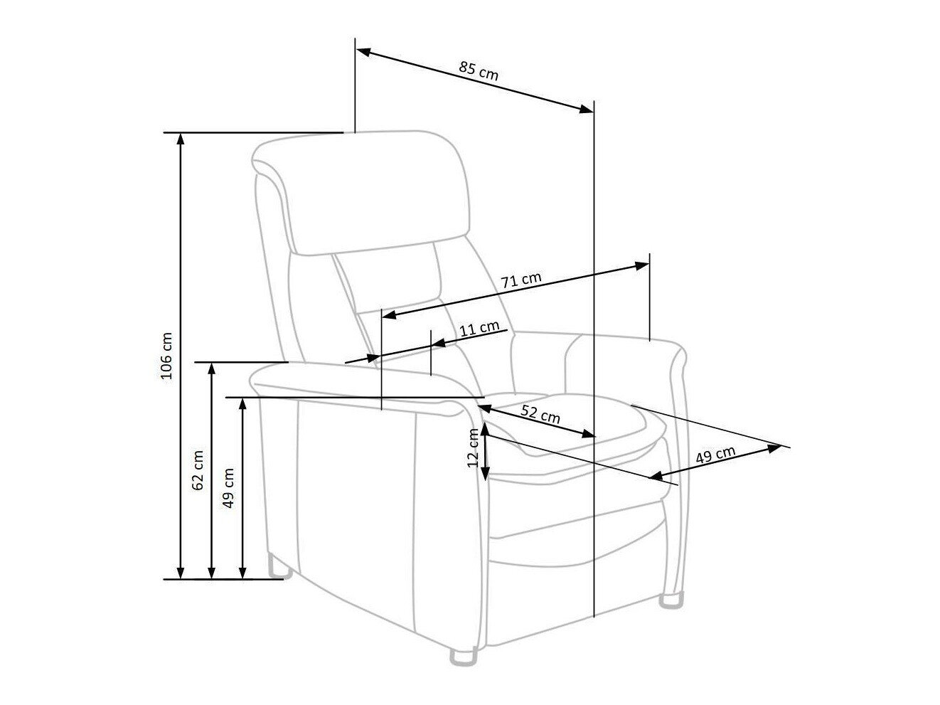 Hvilestol Houston 1030 (Beige)