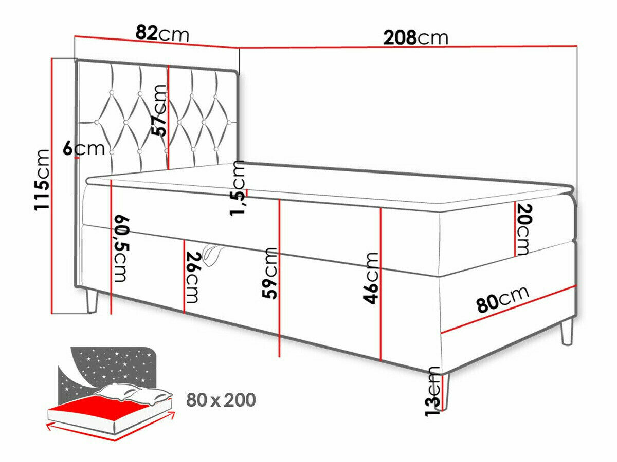 Boxspring Lucus VII (Soft 017 + Fresh 17)