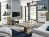 TV-meubel Revelmi 100 (Eiken + Glanzend wit)