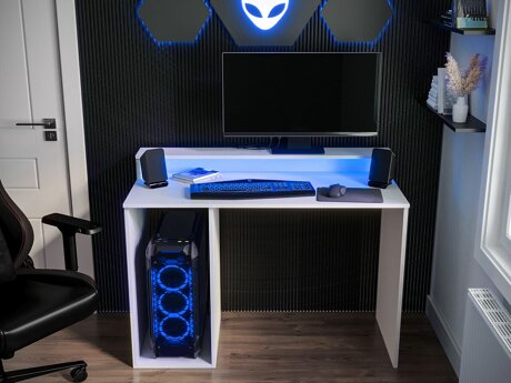 Gaming bureau Lila I (Wit)
