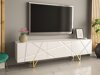 TV-meubel Audis (Wit + Glanzend wit)