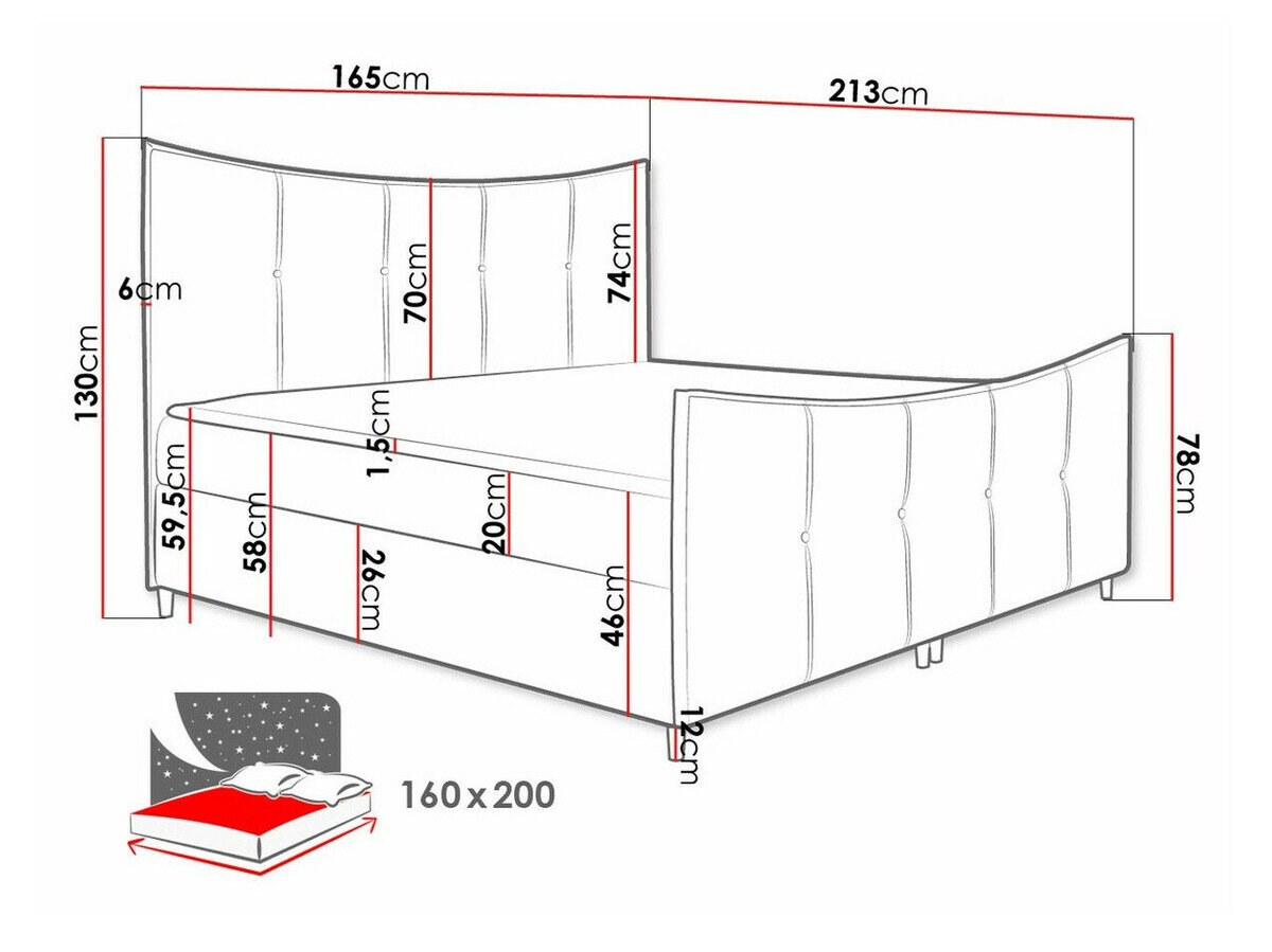 Boxspring Fons (Fresh 33)