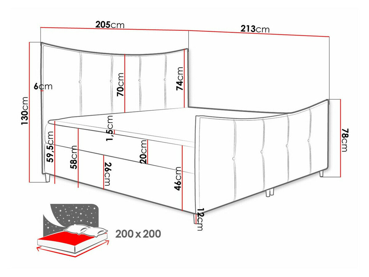 Boxspring Fons (Fresh 33)