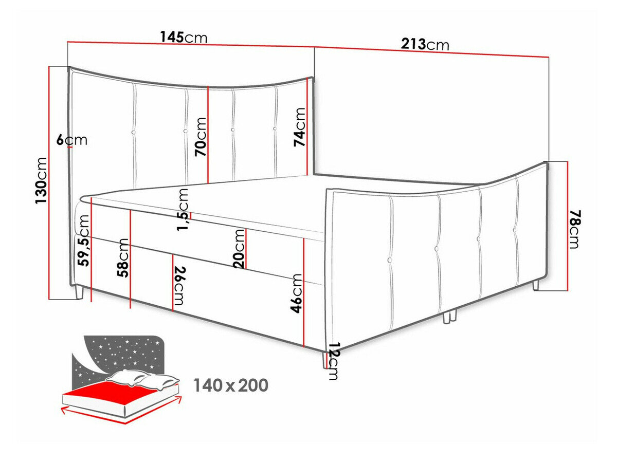 Boxspring Fons (Fresh 9)