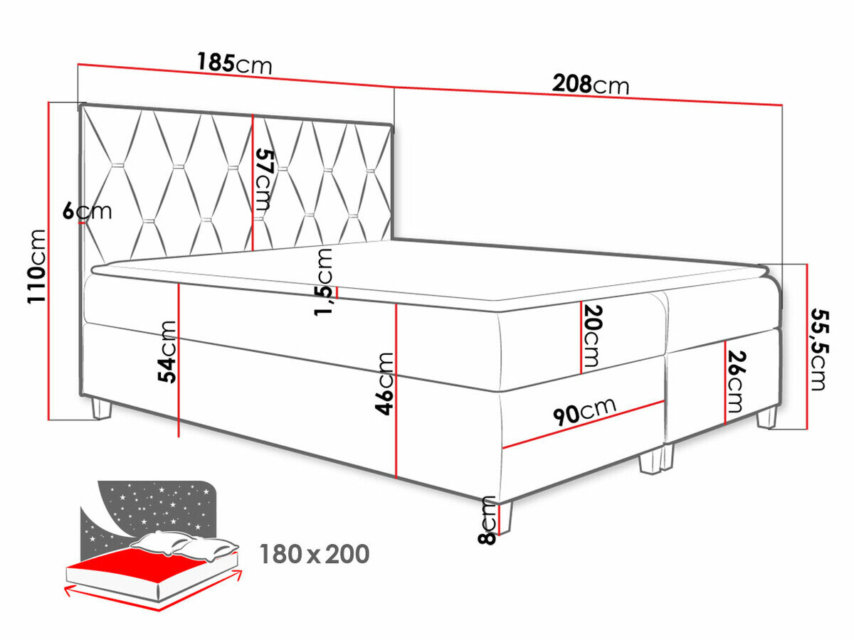 Boxspring Nemus (Fresh 1)