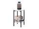 Mesa auxiliar Providence 179 (Blanco brillante + Negro)