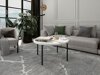 Salontafel Providence 178 (Glanzend wit + Zwart)