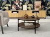 Salontafel Providence 181 (Bruin + Zwart)