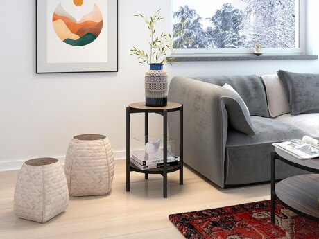 Sidebord Comfivo 221 (Brun + Sort)