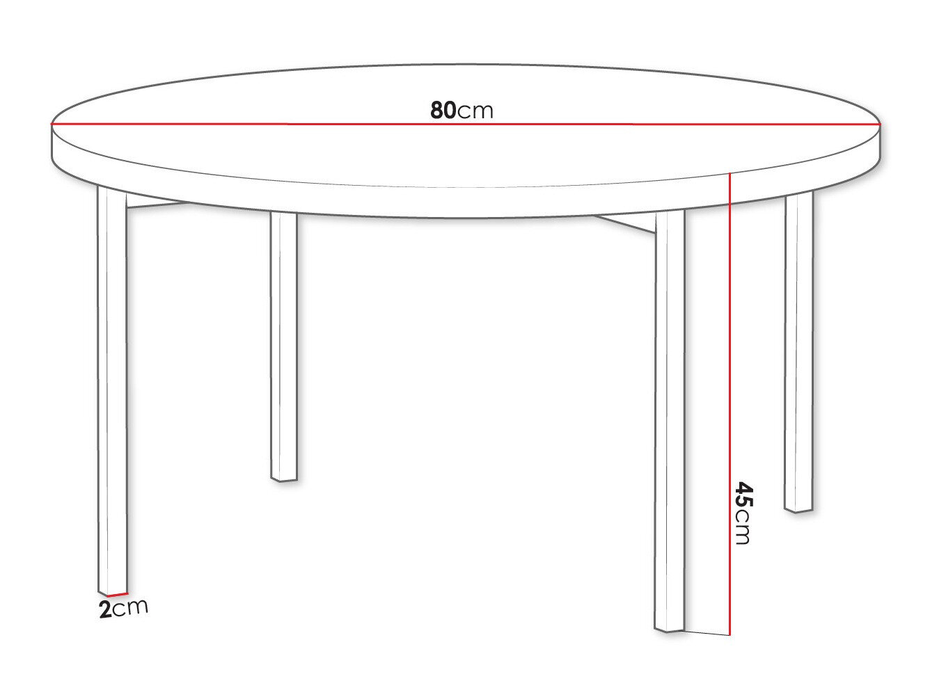 Table basse Providence 178 (Noir brillant + Noir)