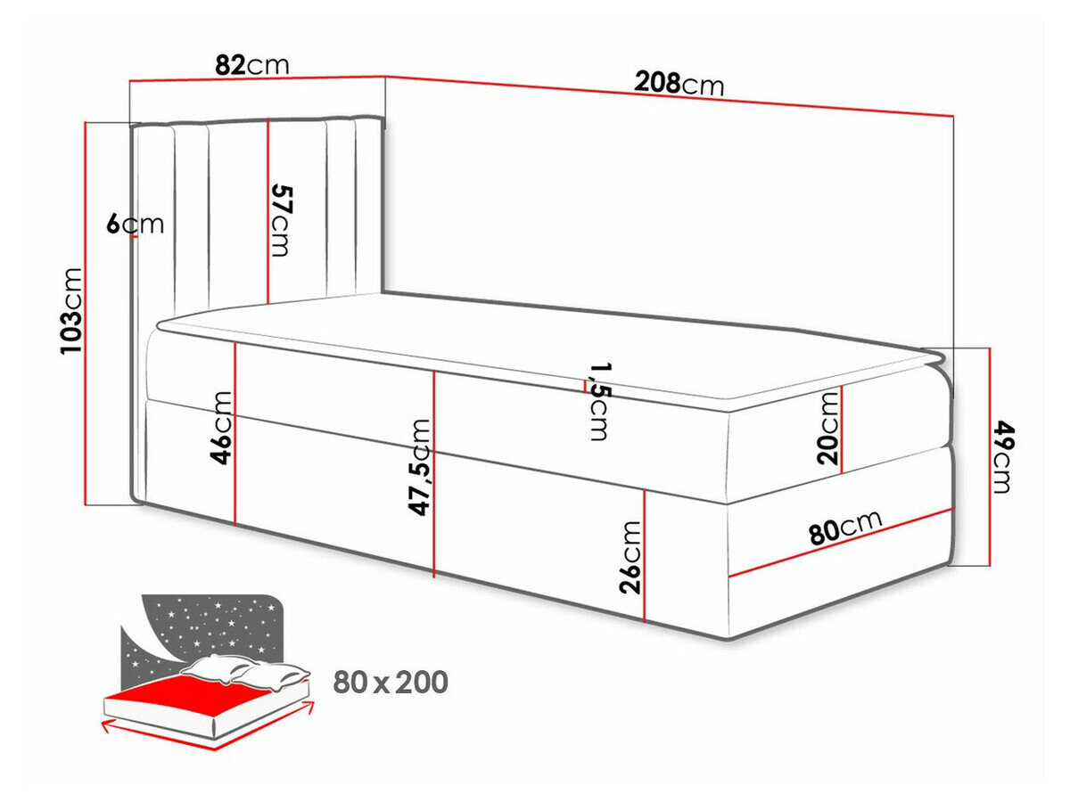 Boxspring Mel I (Soft 017)