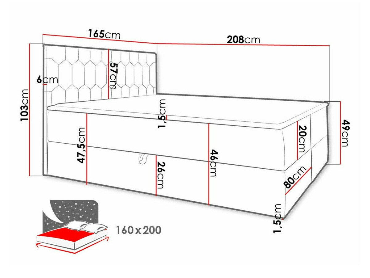Boxspring Pons III (Fresh 33)