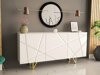 Dressoir Audis (Wit + Glanzend wit)