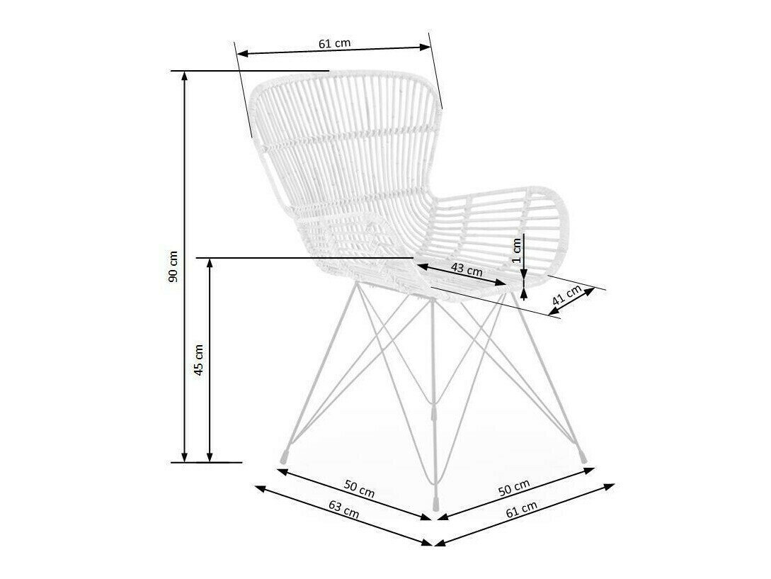 Stol Houston 487 (Lysebrun)
