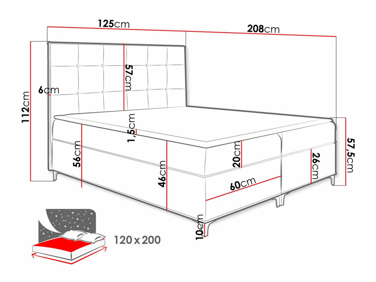 Lit boxspring Porta (Fresh 1)