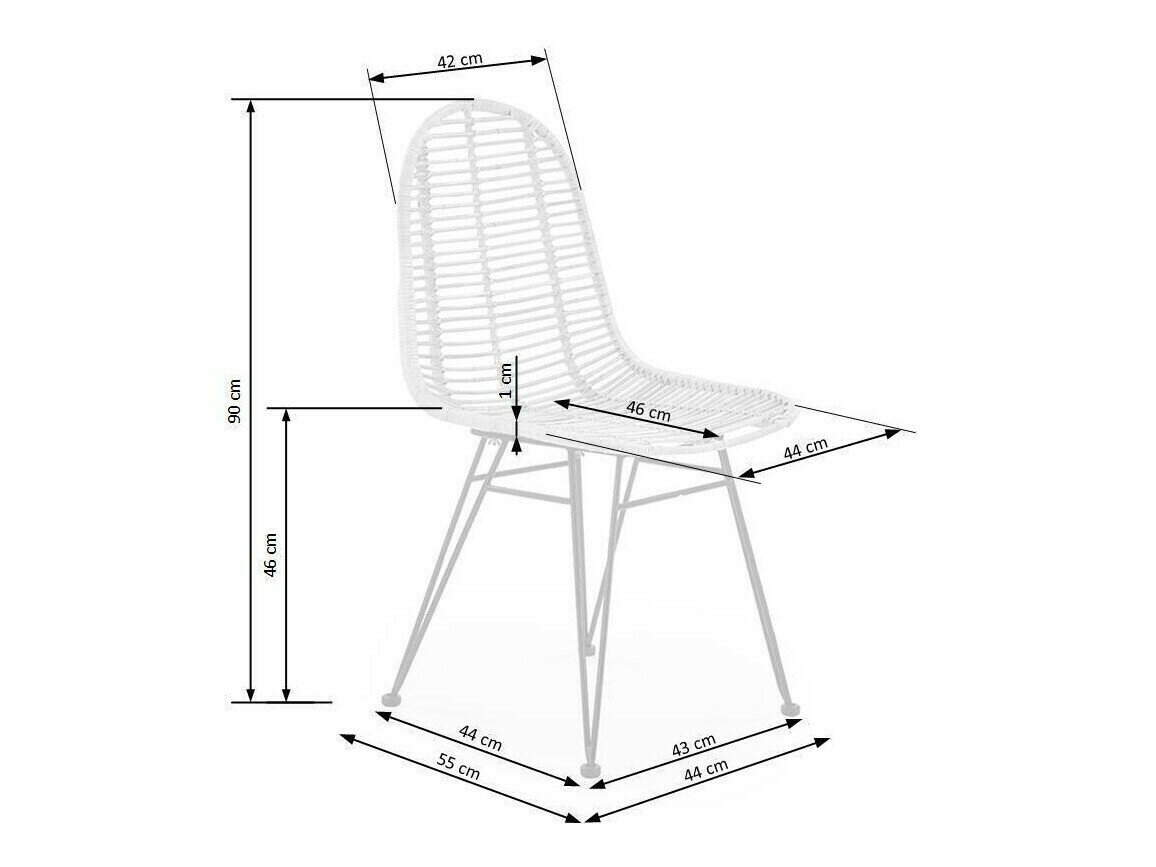 Stol Houston 489 (Lysebrun)