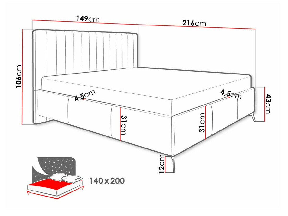 Bed ComfiDream Onana (Fresh 11)