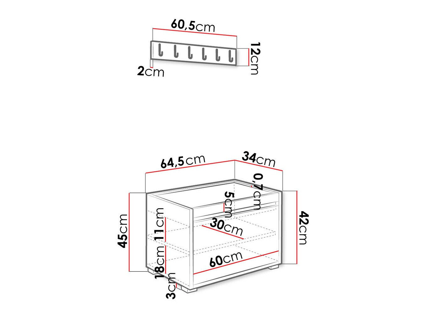 Gangmeubelset Comfivo Pinus VII (Wit + Manila 32)