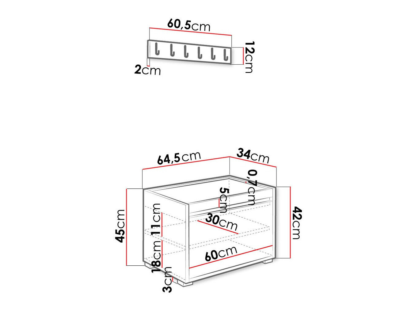 Gangmeubelset Comfivo Pinus IX (Wit + Manila 32)