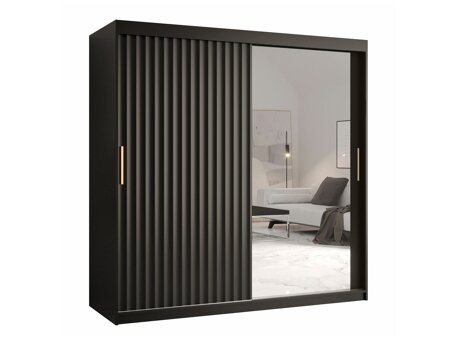 Kledingkast Hartford 338 (Zwart)