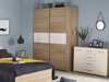 Dulap Cirveso 110 (Stejar Sonoma + Alb lucios)