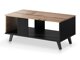 Salontafel Luelia 118 (Zwart + Wotan eik)