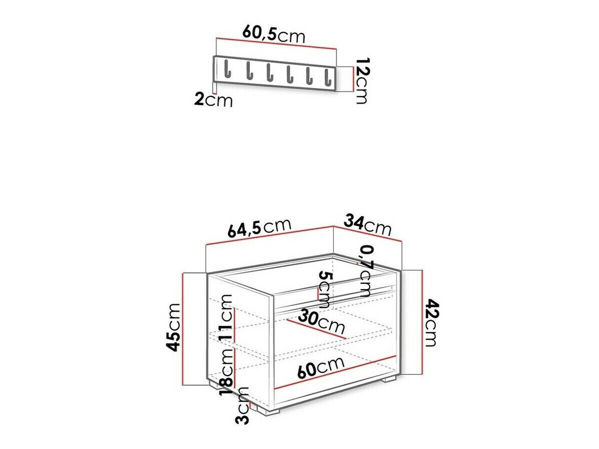 Gangmeubelset Comfivo Pinus VIII (Wit + Manila 32)