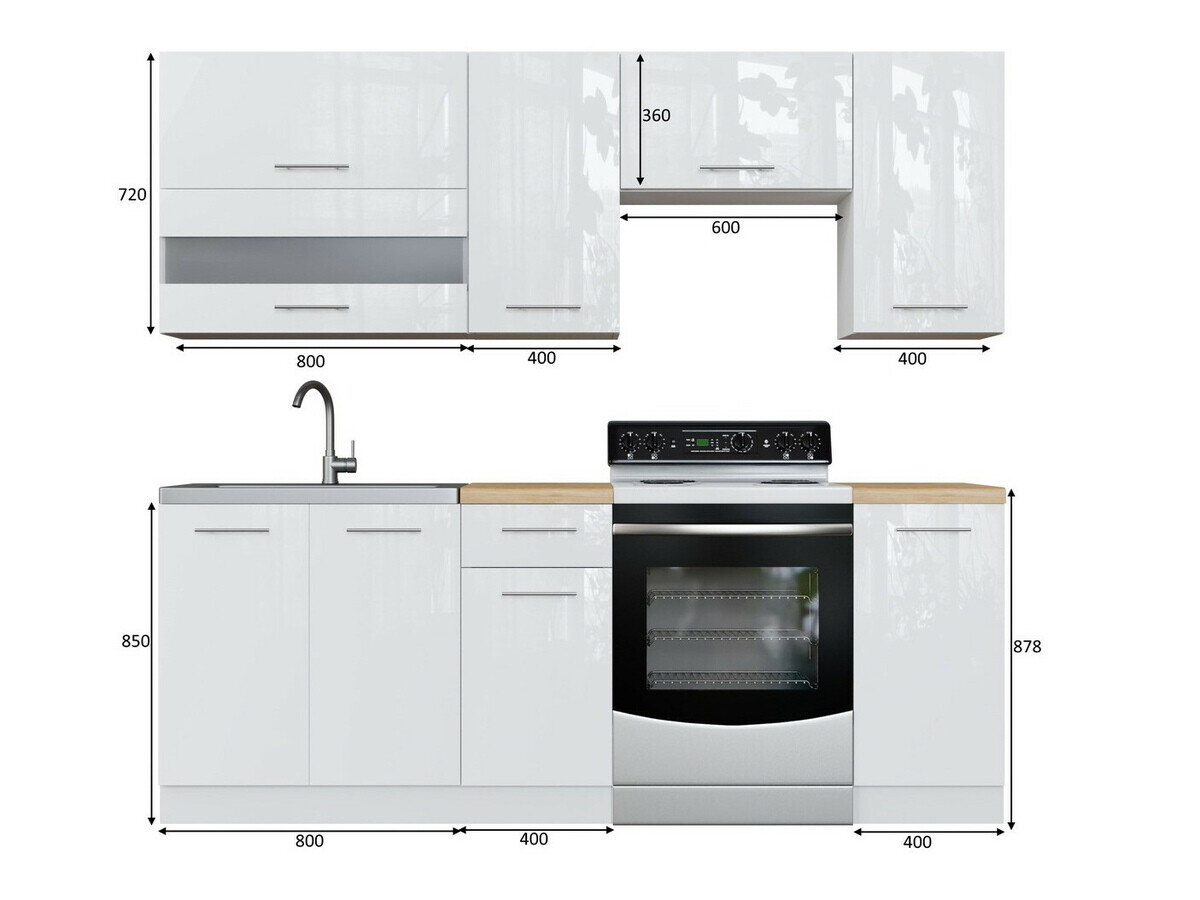 Modulkøkkensæt Tiffa Mix 104