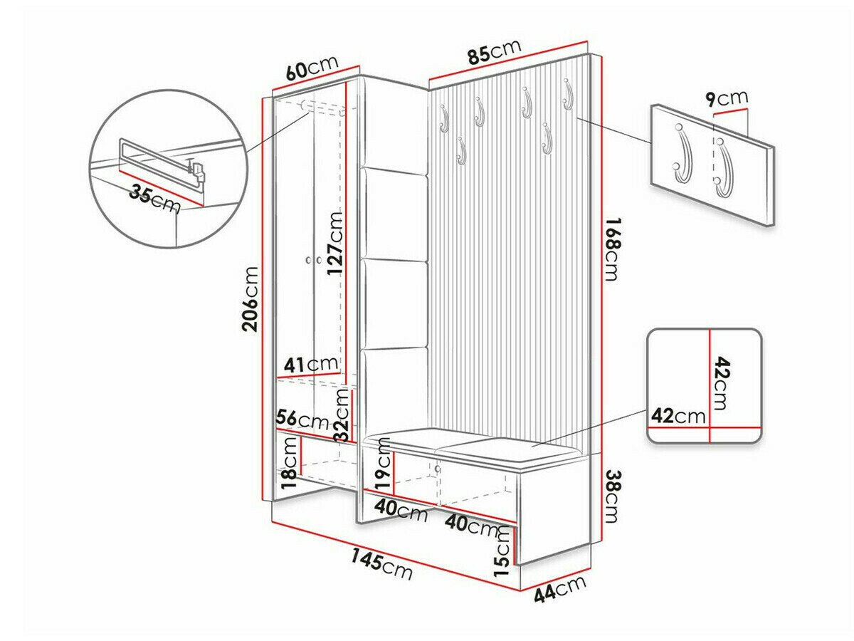 Entrésæt Donio III (Artisan eg + Manila 32)