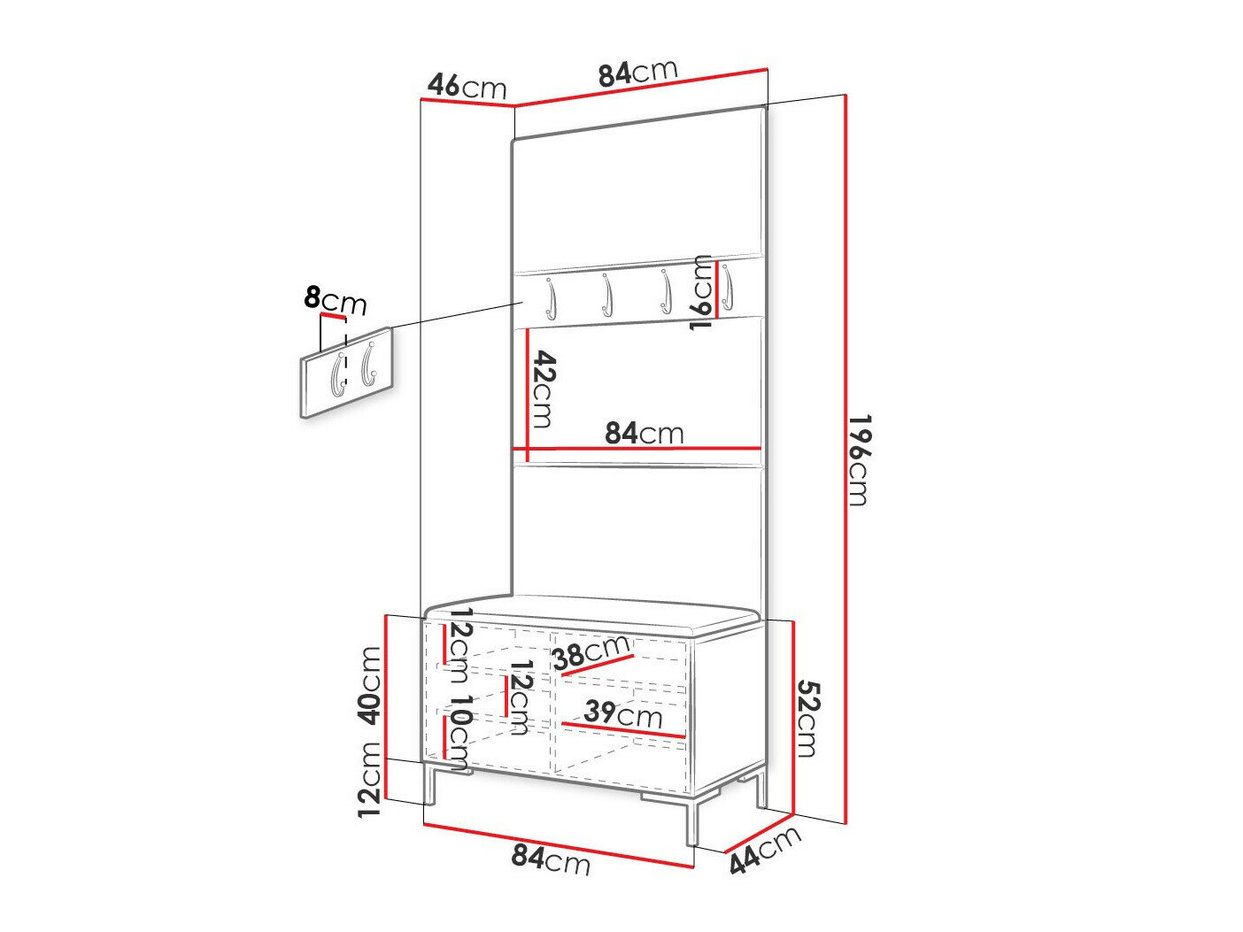 Entrésæt Nomal III (Sort)