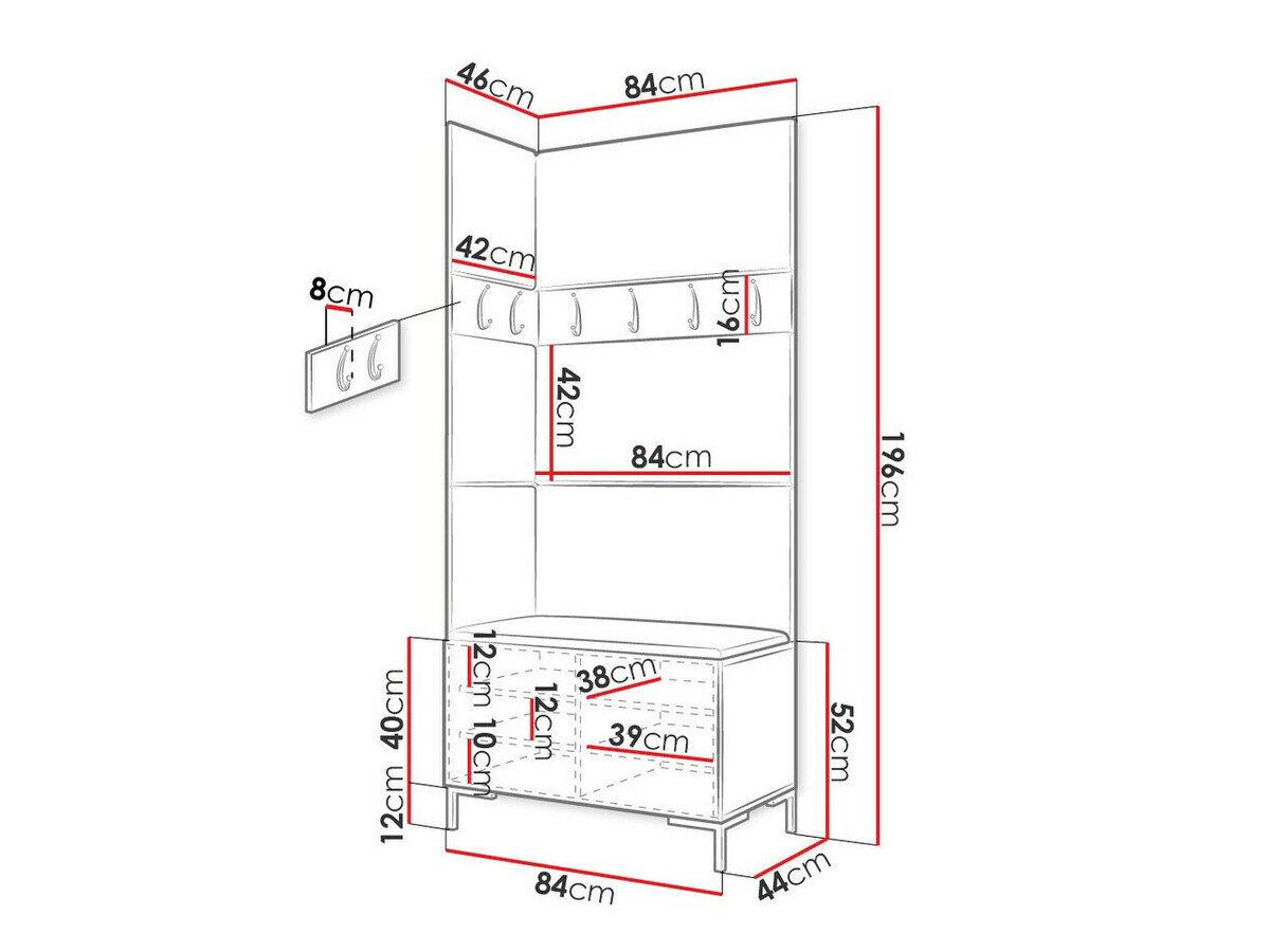 Entrésæt Nomal IV (Craft egetræ)