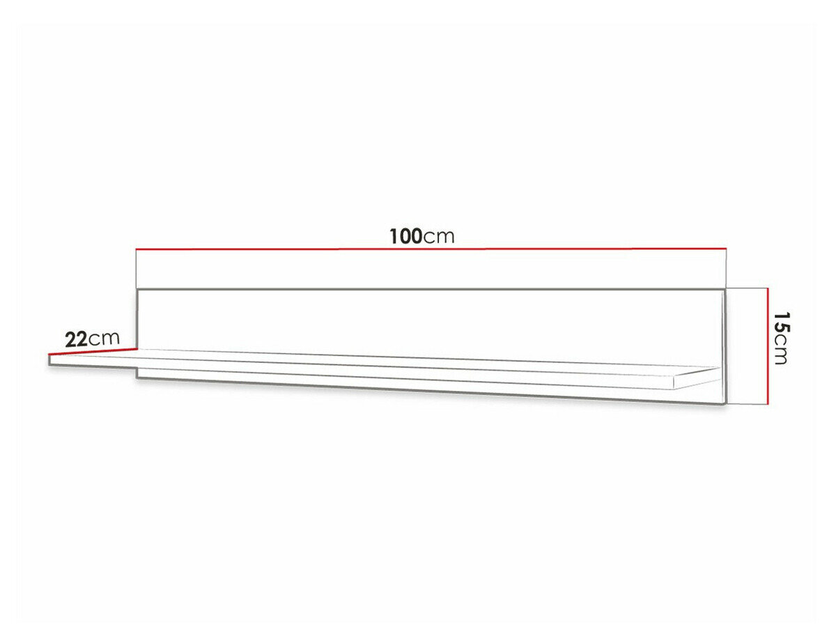 Wandplank Anulio (Wit)