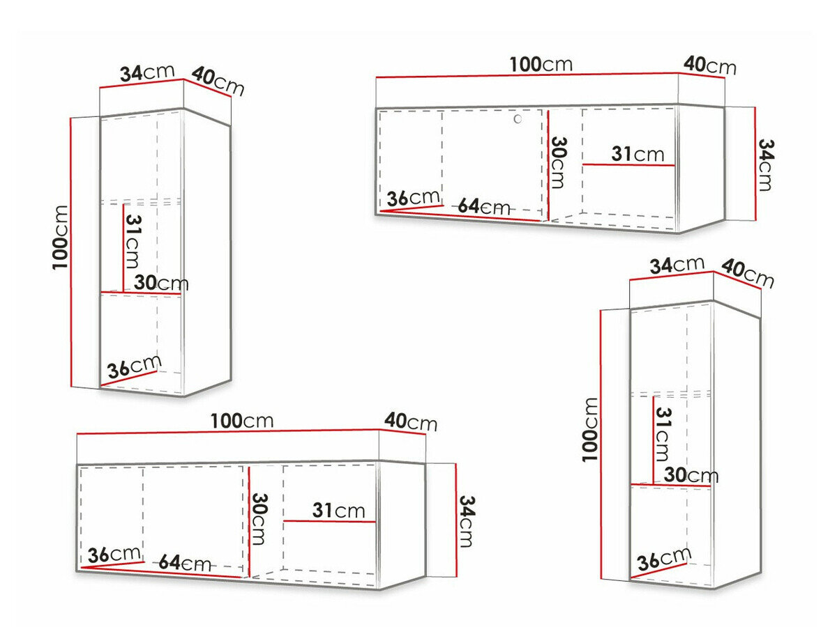 Stuemøbelsæt Anulio I (Hvid)