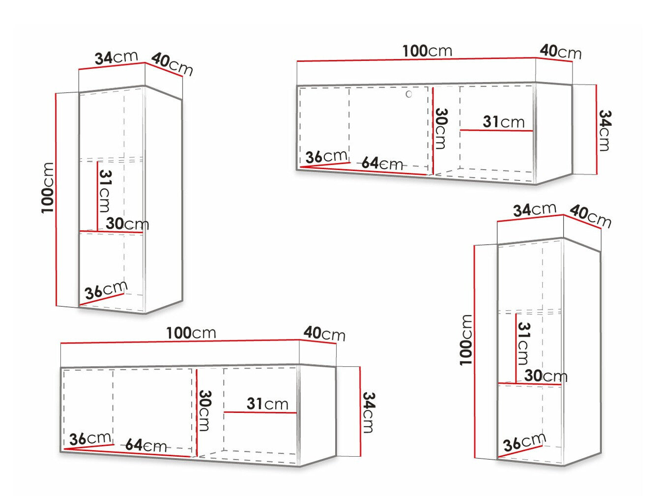 Stuemøbelsæt Anulio I (Sort)