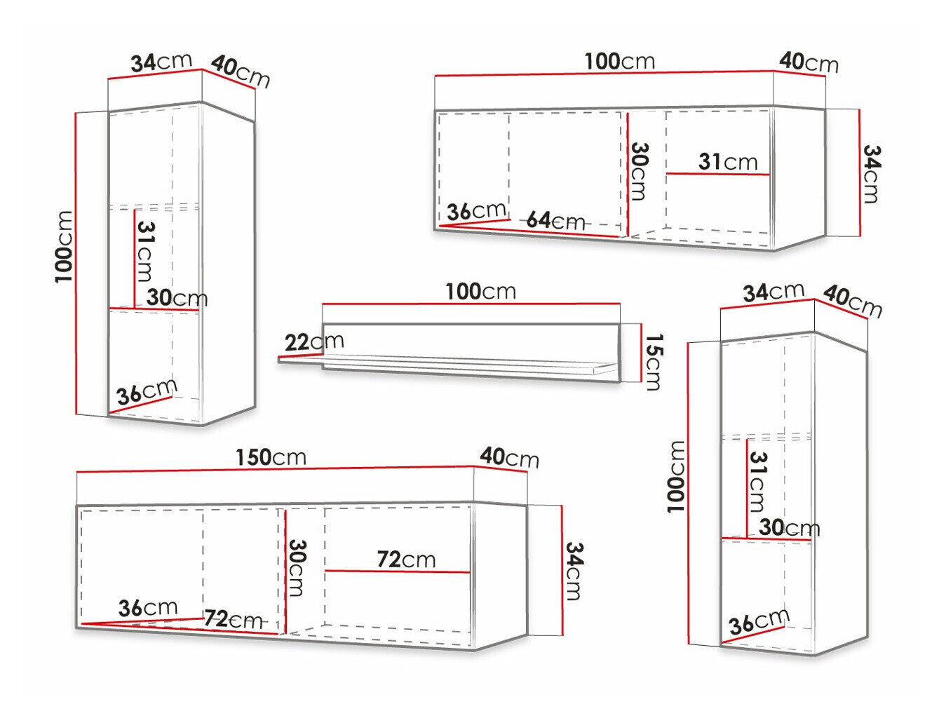 Stuemøbelsæt Anulio II (Sort)