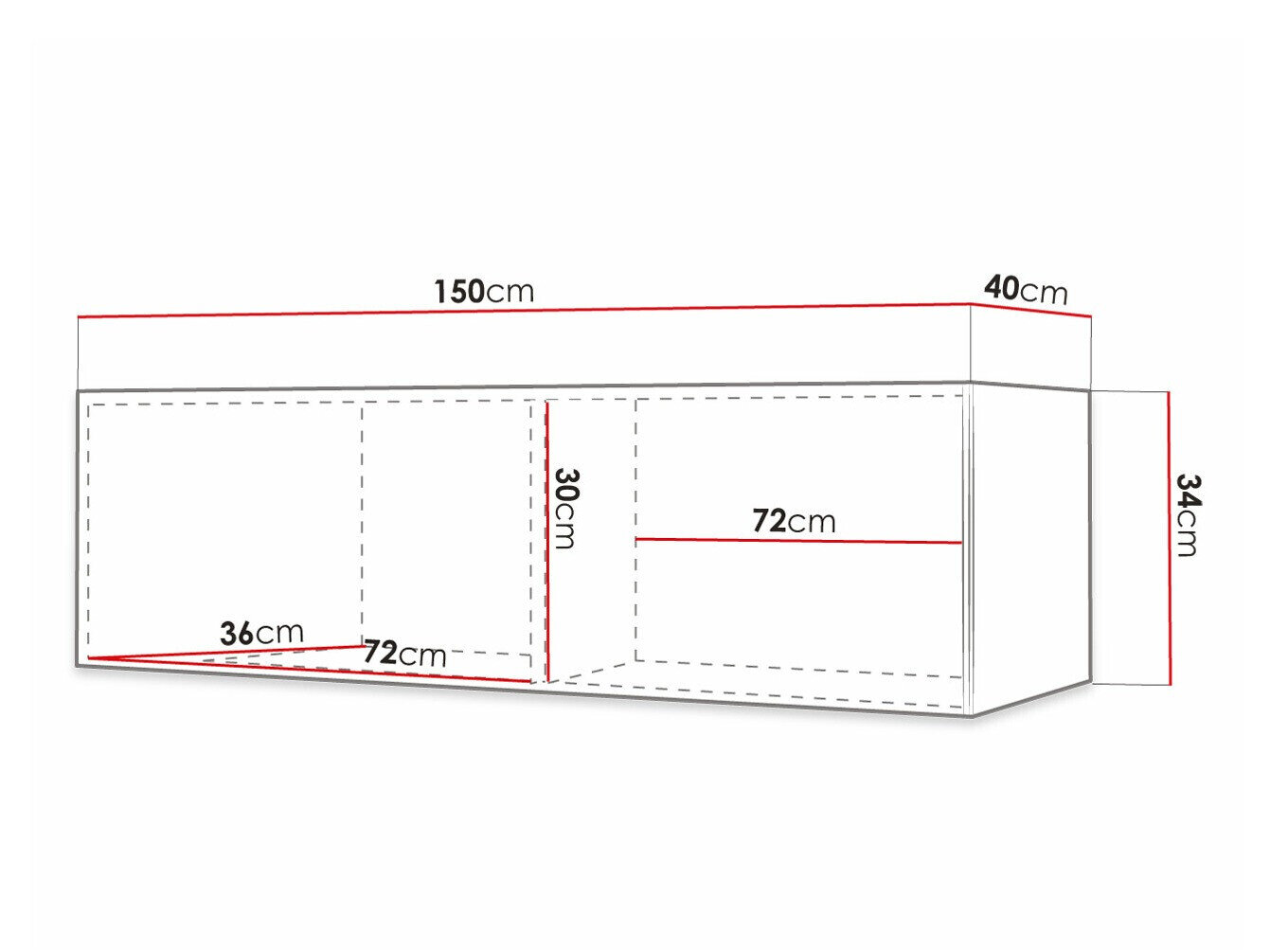 TV-bord Anulio I (Sort)