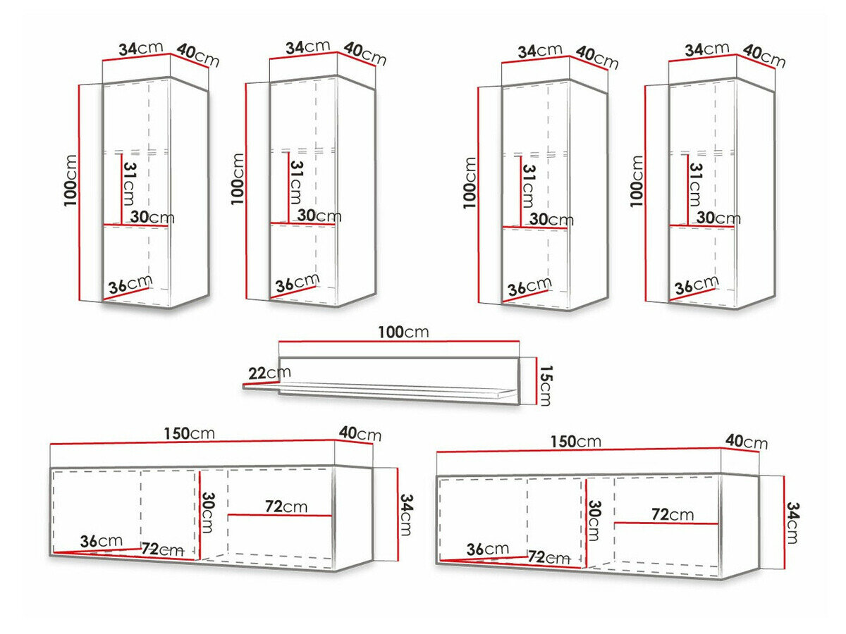 Stuemøbelsæt Anulio IV (Hvid)