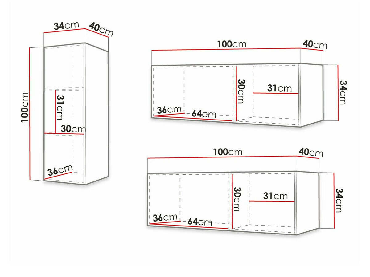Stuemøbelsæt Elblaru 111 (Hvid)