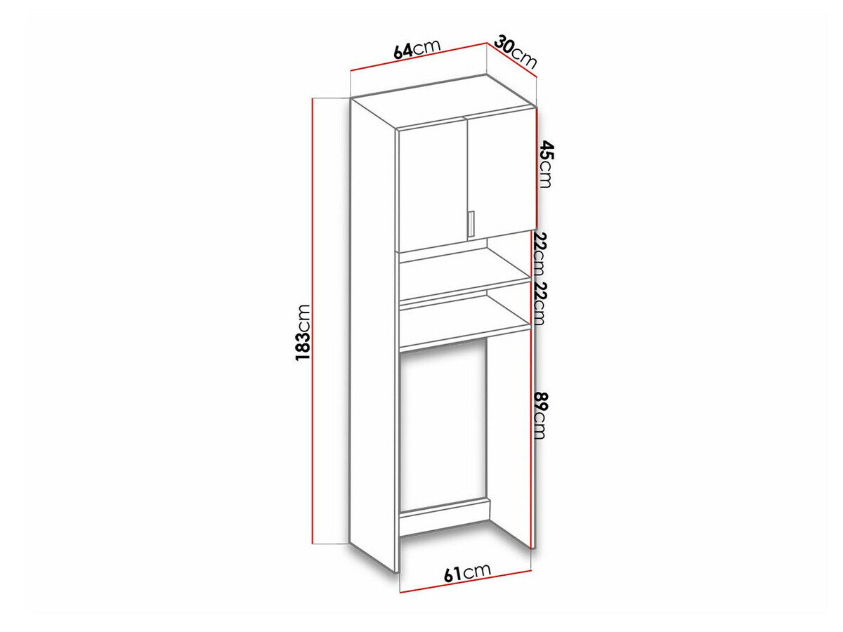 Plank voor de badkamer Dover 114 (Sonoma eik)